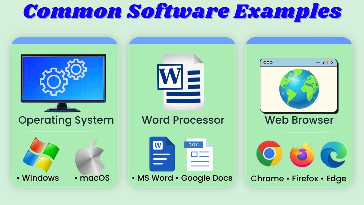 Common Hardware Library Software Hardware and Software Explained for Beginners