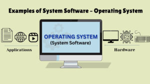 Operating system working as system software between applications and hardware