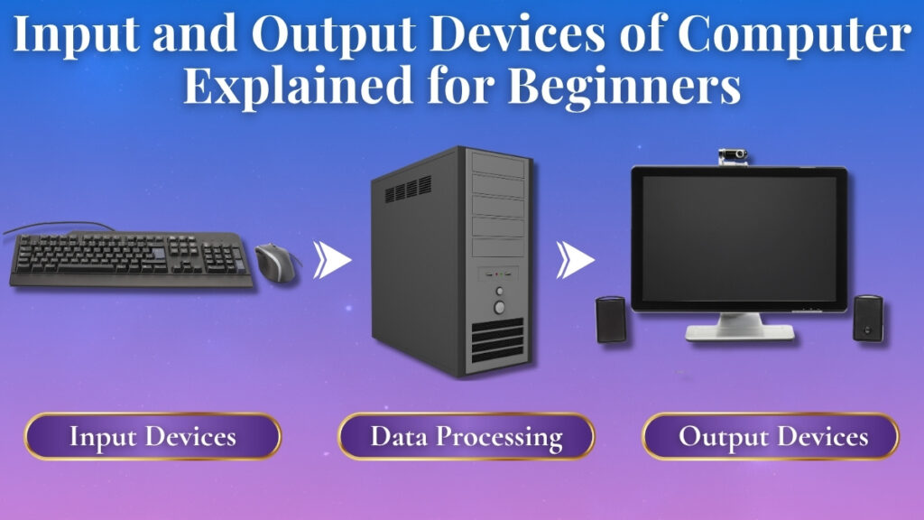 input and output devices of computer diagram