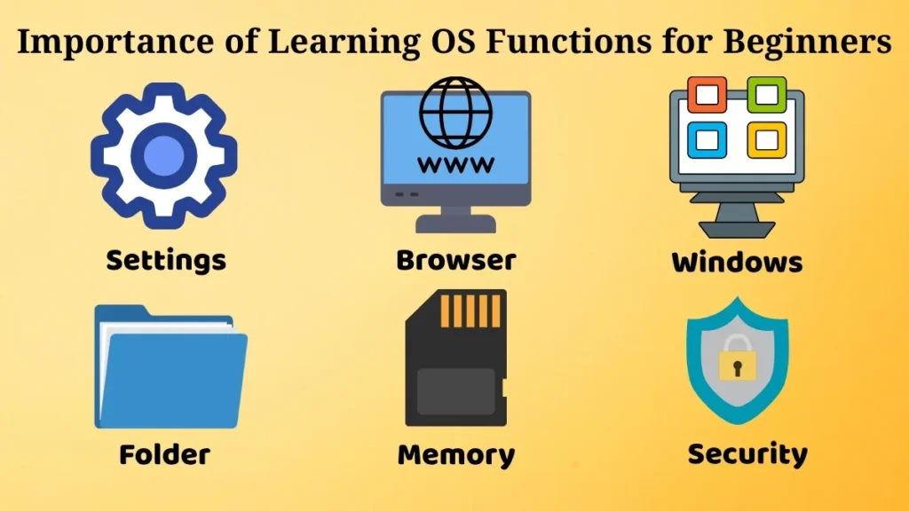 Beginner learning operating system functions on a laptop to understand computer processes and system management better